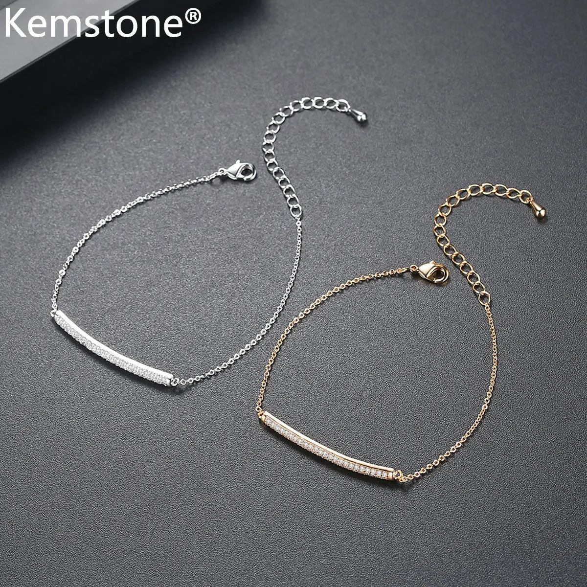 Kemstone Золотое искусство кубический цирконий медные ювелирные изделия