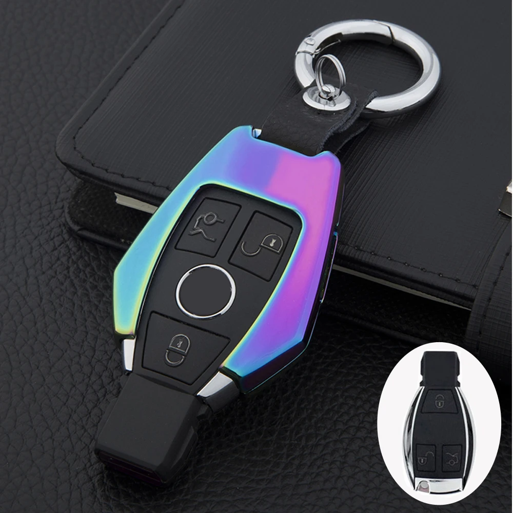 

New Hot Sale Zinc Alloy Car Key Cover Keychain Case For Mercedes Benz CLS CLA GL R SLK AMG A B C S class Remote Holder Accessori