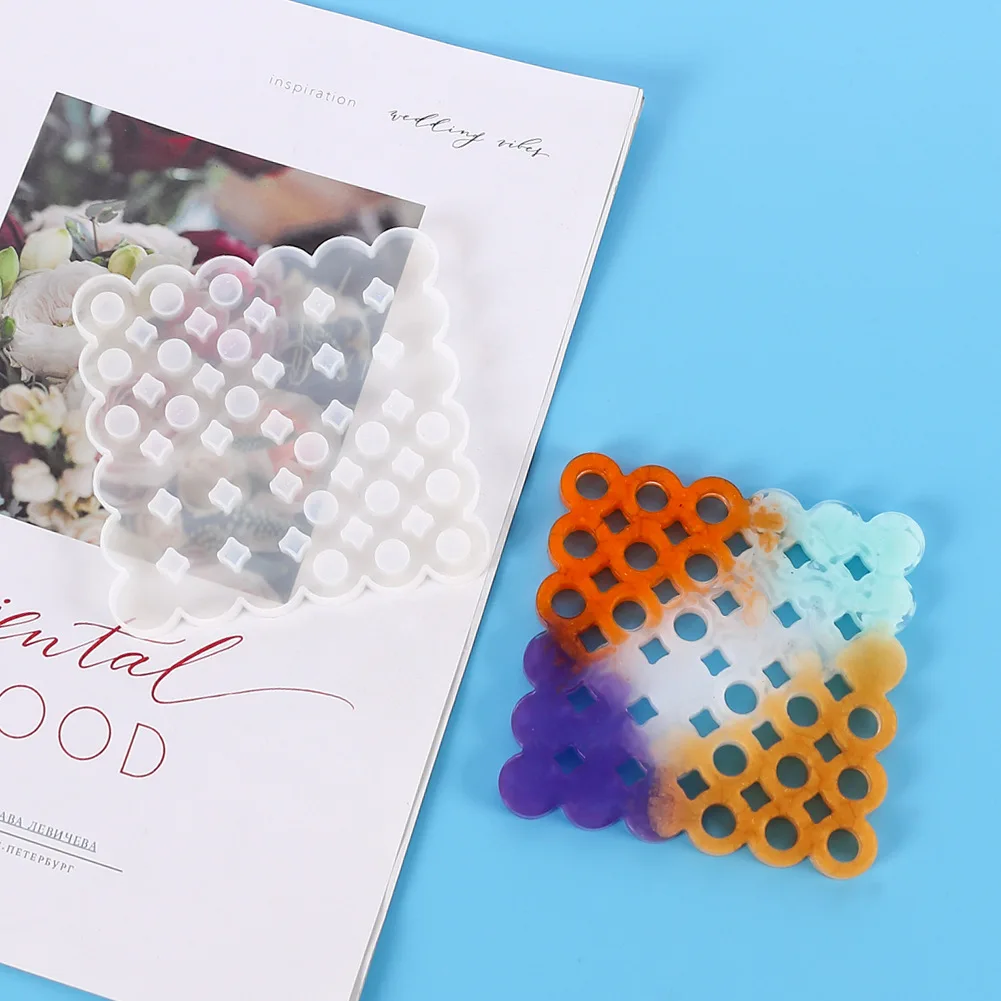 

DIY Silicone Cake Mold Geometric Shape Mirror Coaster Base Mold