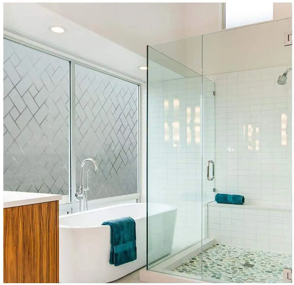 Уединение оконная пленка матовые наклейки на окно анти-УФ пленки неклеящиеся