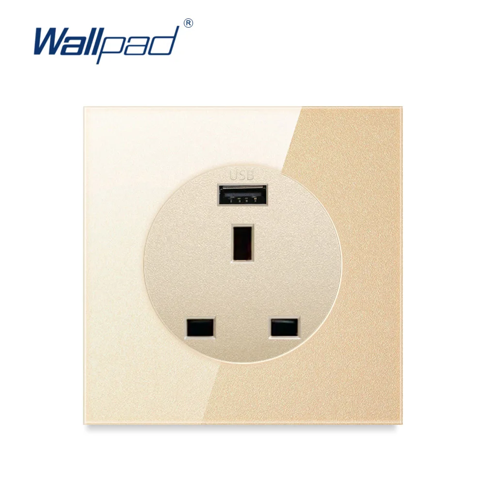 Новое поступление 2019 настенная розетка Wallpad с 3 USB портами 13 а заземлением 5 В