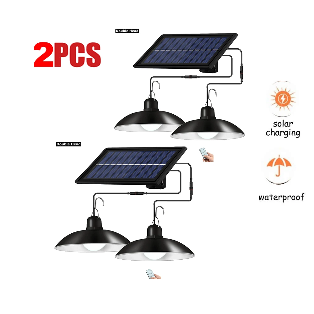 

Retro Lampshade Solar Pendant Light LED Outdoor Indoor Solar Power Lamp 9.8FT Cord Sunlight Pendant Ceiling Porch Home Garden Ya