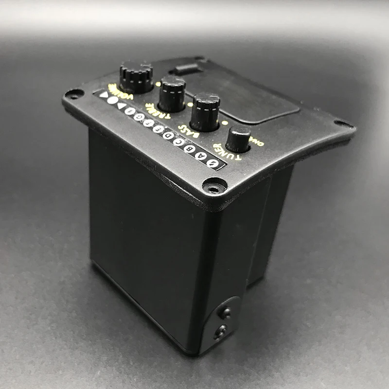 2 полос акустической гитары предусилитель с 6 35 мм латунь Выход Endpin крышка ra EQ