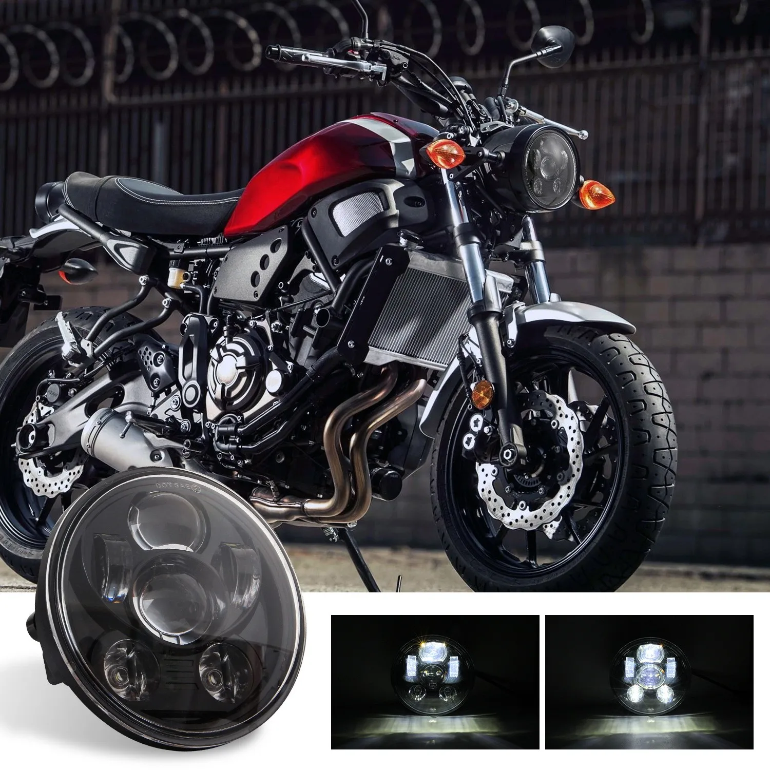 

5.75 Inch Headlight 6000K Accessories For Sportster Dyna Iron 883 Touring