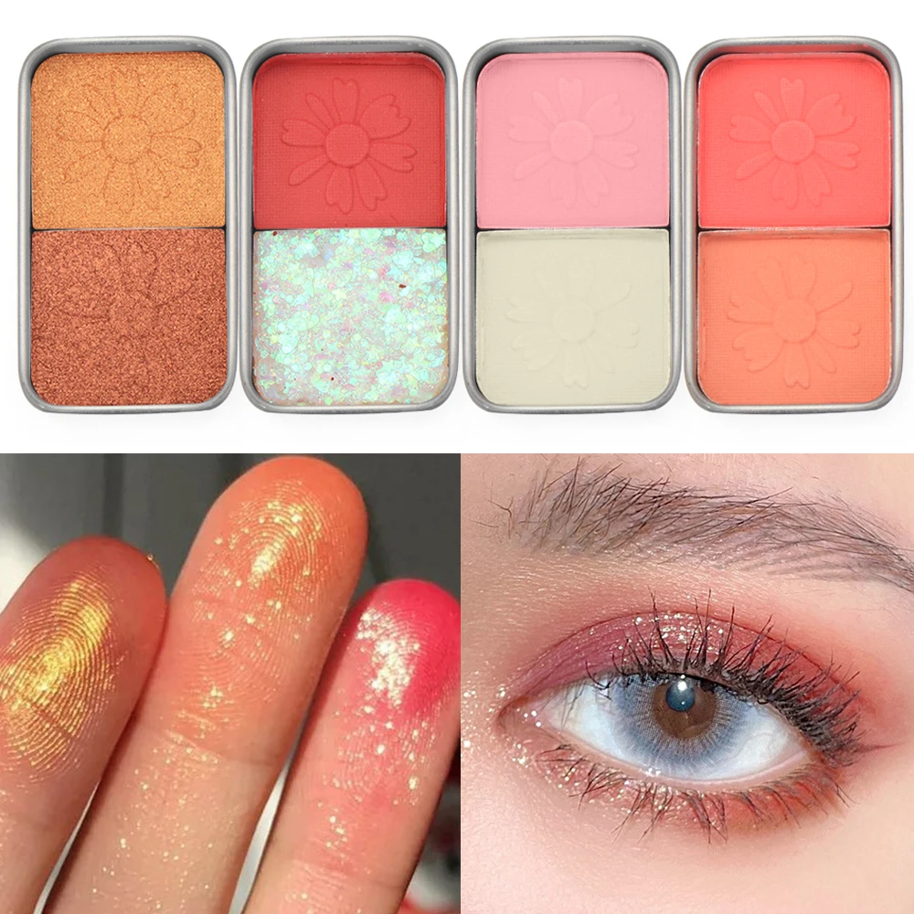 Хайлайтер палитра бронзер хайлайтер Румяна для лица ультраконцентрированный