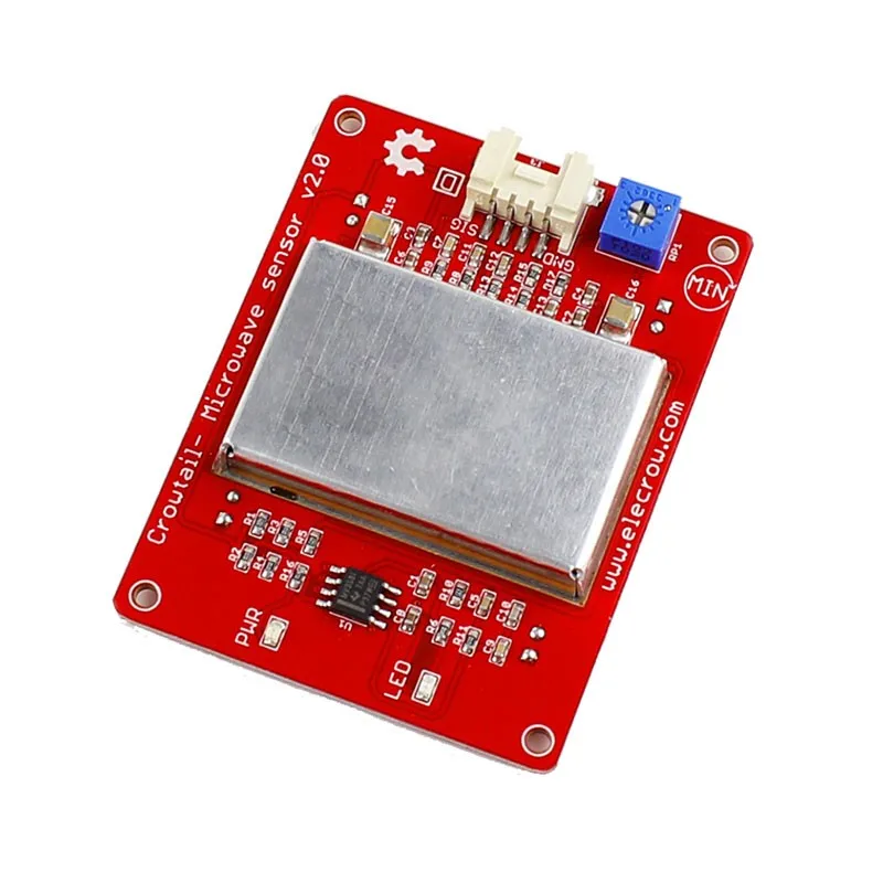 Elecrow Crowtail Microwave Sensor V2.0 Module Electronics DIY Microwave Detector Automatic Door Control Switches for Arduino