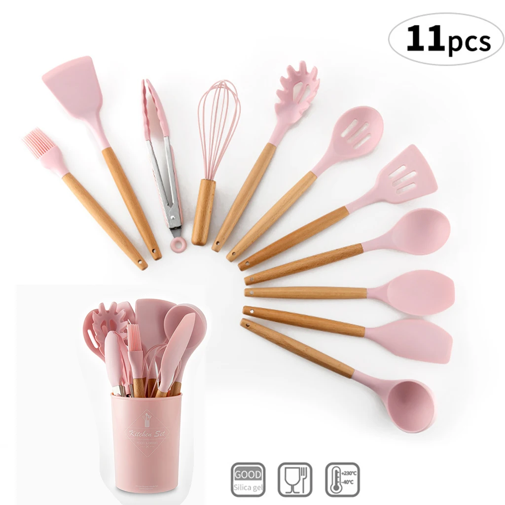 Набор силиконовых кухонных принадлежностей комплект из 9/10/12 предметов с