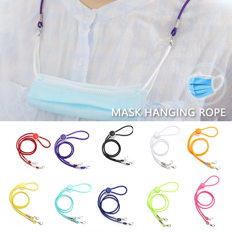 

Adjustable Mask Lanyard Rope Face Mask Holder Ear Hanging Anti Slip Hooks Reading Glasses Cord Myopia Chain Neck String Strap