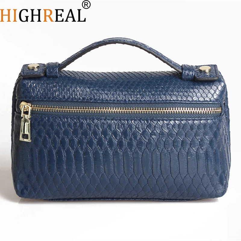 Новый дизайн под заказ со змеиным узором Сумки из натуральной кожи женский клатч