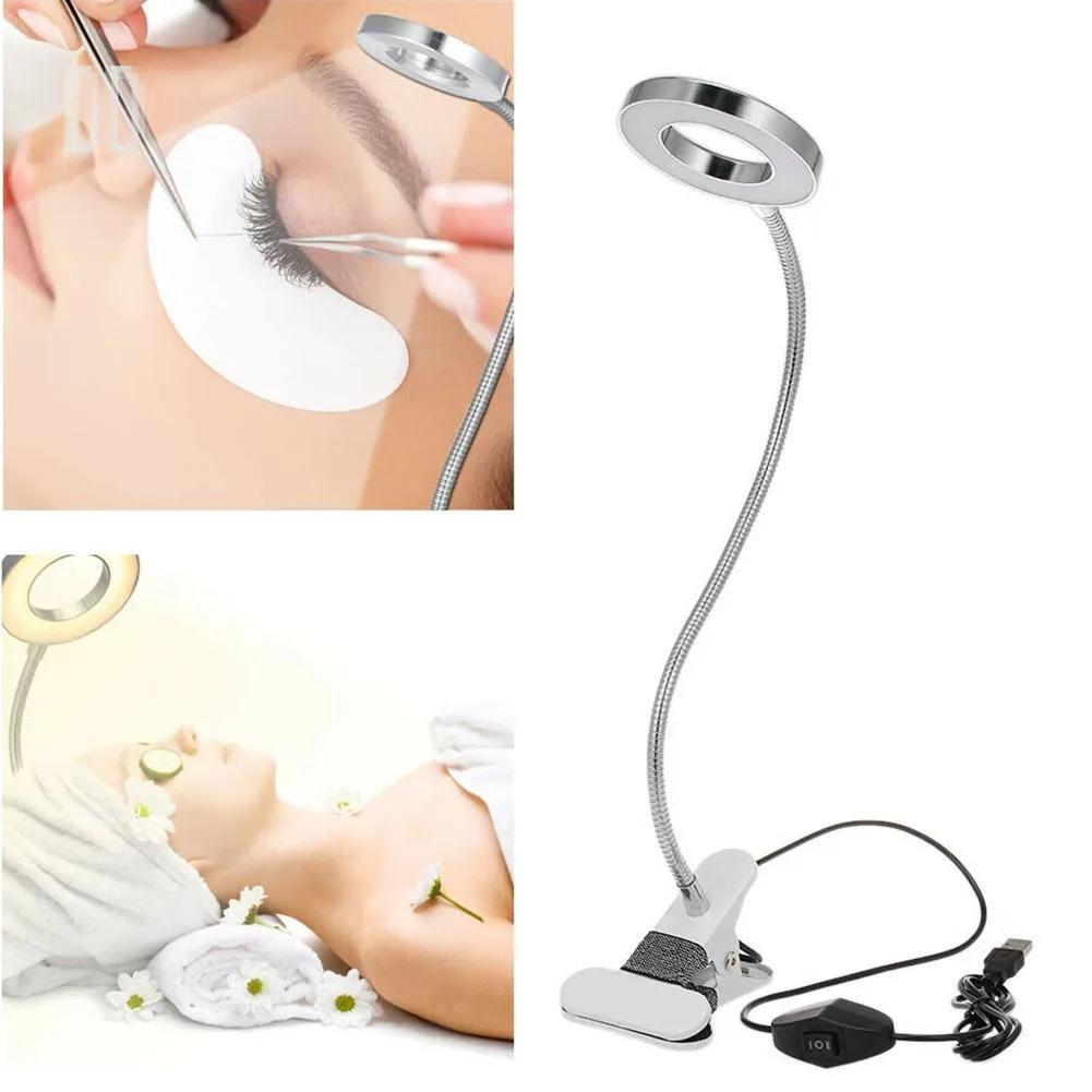 Зажим-клипса Портативный Гибкий без излучения защита глаз изучение USB мерцания