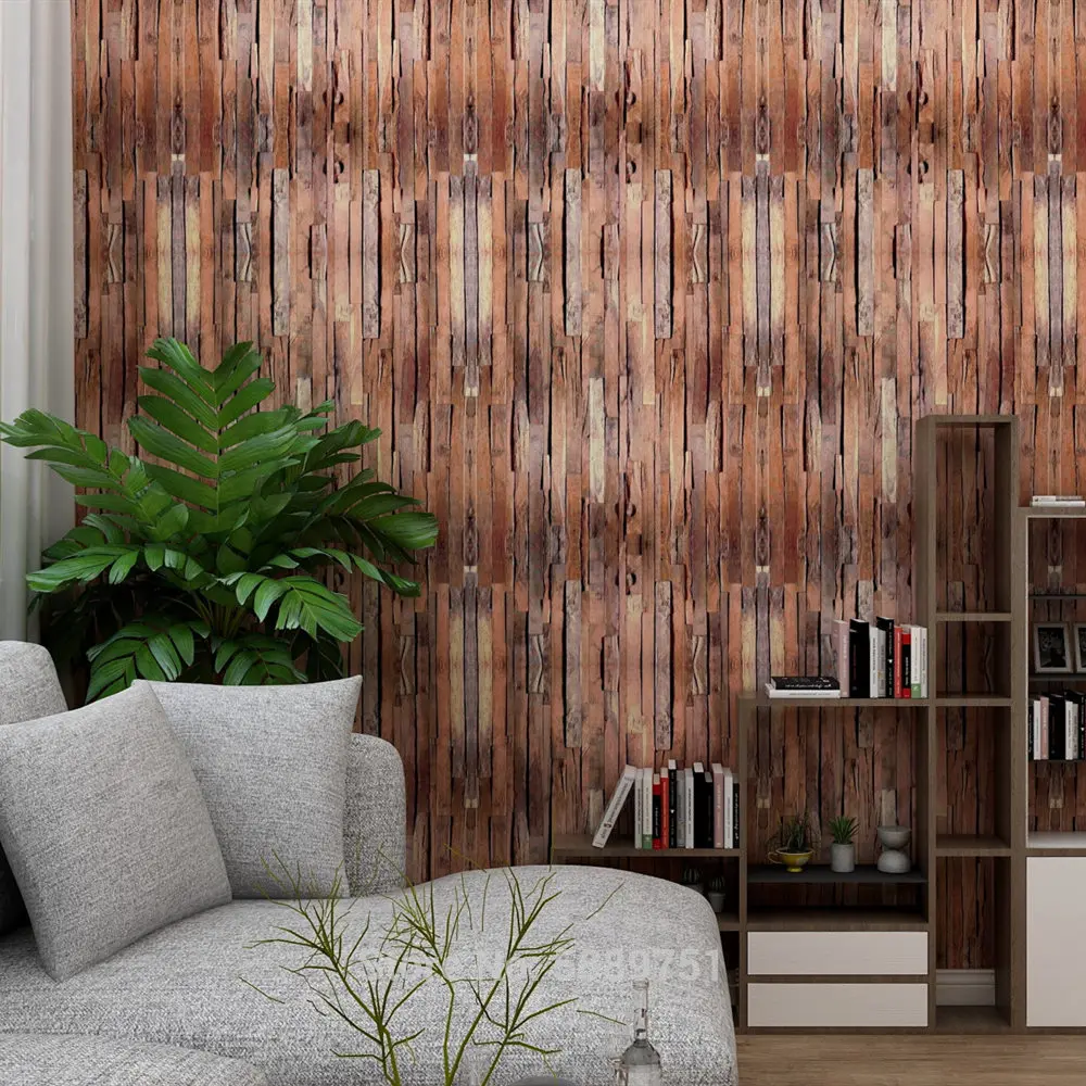 

Vinyl Peel And Stick Wallpaper Plank Paper Contact Paper Reclaimed Wood Self Adhesive Removable Paper For Bathroom Wall Decor