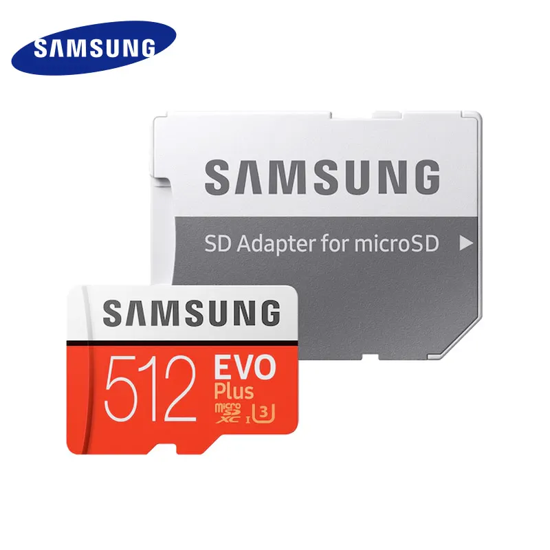 

Samsung MicroSD Memory Card EVO Plus 512gb 256GB 128GB U3 SDXC Micro SD Card Class 10 Microsd UHS-I TF Trans Flash Microsd