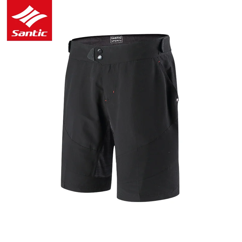 Santic летние мужские велосипедные шорты свободного покроя для отдыха MTB