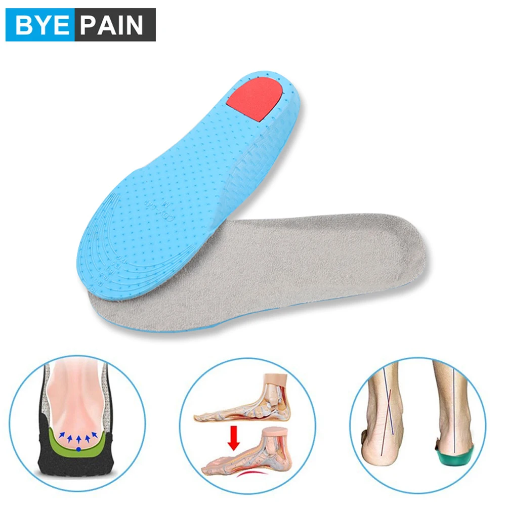 1 пара BYEPAIN детские ортопедические стельки для ног с эффектом памяти