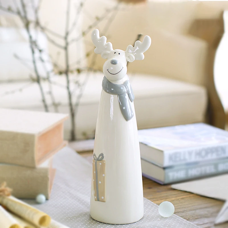 [Милый] скандинавский креативный Санта-Клаус с оленем керамические украшения для