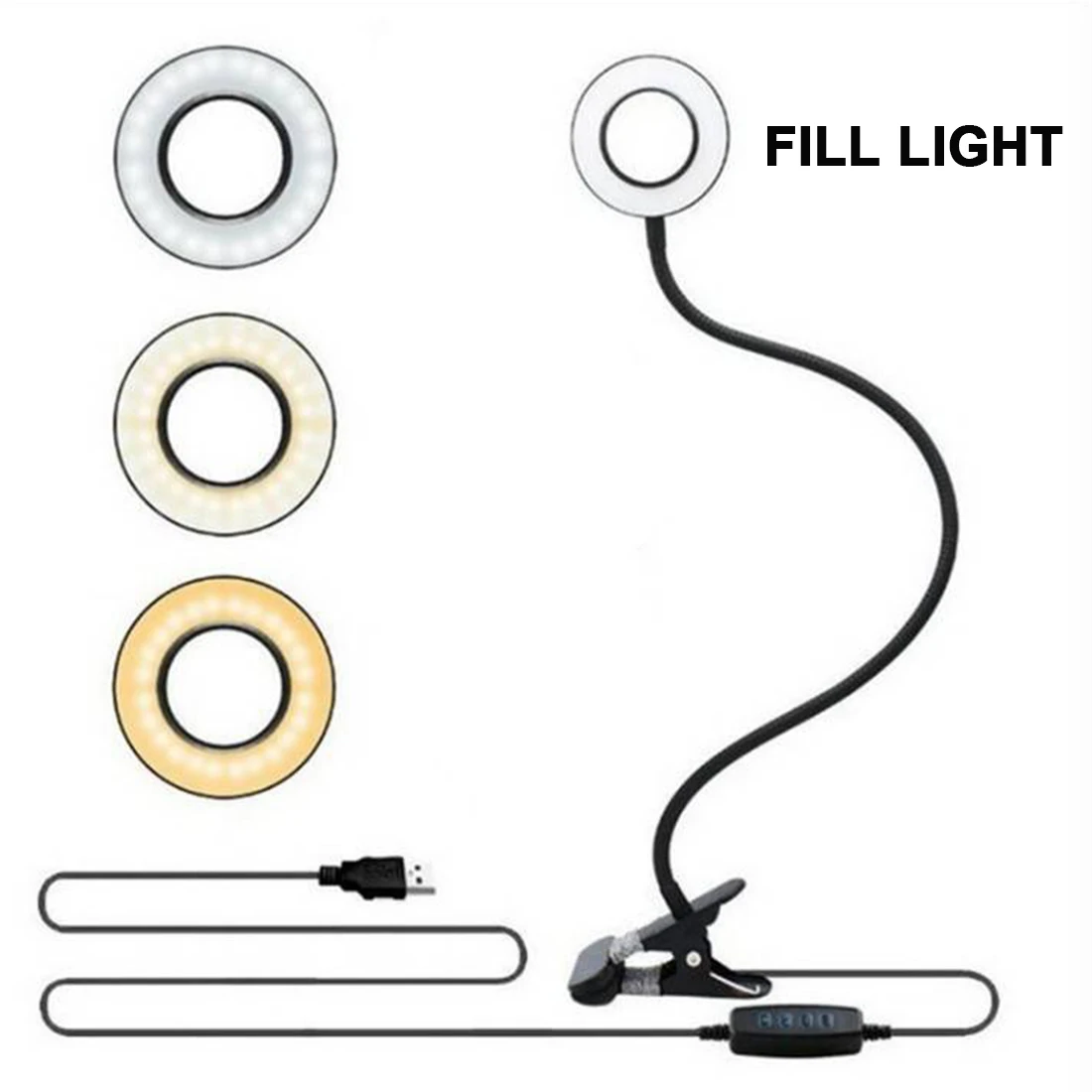 

Selfie Ring Light With Long Arm Lazy Mobile Phone Holder Bracket Photography ringlight LED Light For Youtube tik tok Live Stream