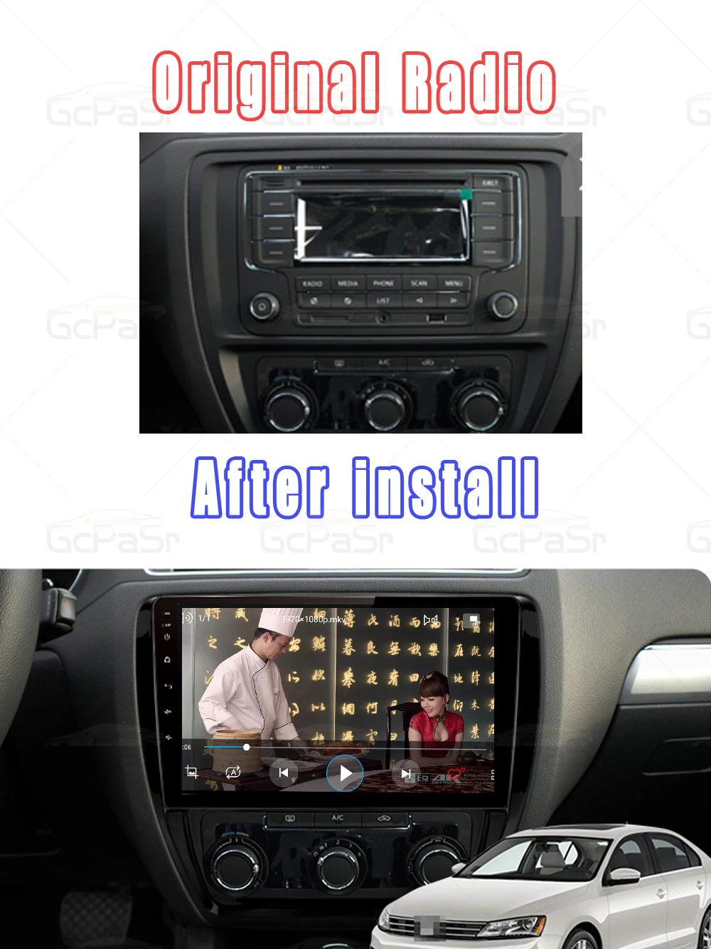 Автомагнитола 6G Android 11 0 мультимедийный видеоплеер для Volkswagen Jetta 6 2011 2012 2013 2014 2015 2016