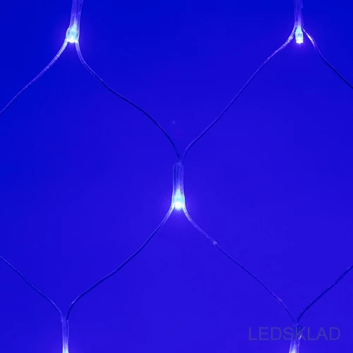 024672 Светодиодная гирлянда ARD-NETLIGHT-HOME-1500x1500-CLEAR-150LED Blue (230V 12W) (ARDCL IP20)-1шт. Arlight |