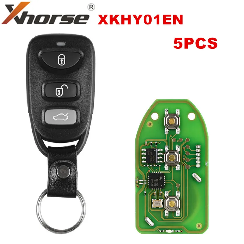 

Универсальный пульт дистанционного управления Xhorse XKHY01EN, проводной ключ для Hyundai 3 + 1, английская версия, работает с инструментом для ключей ...