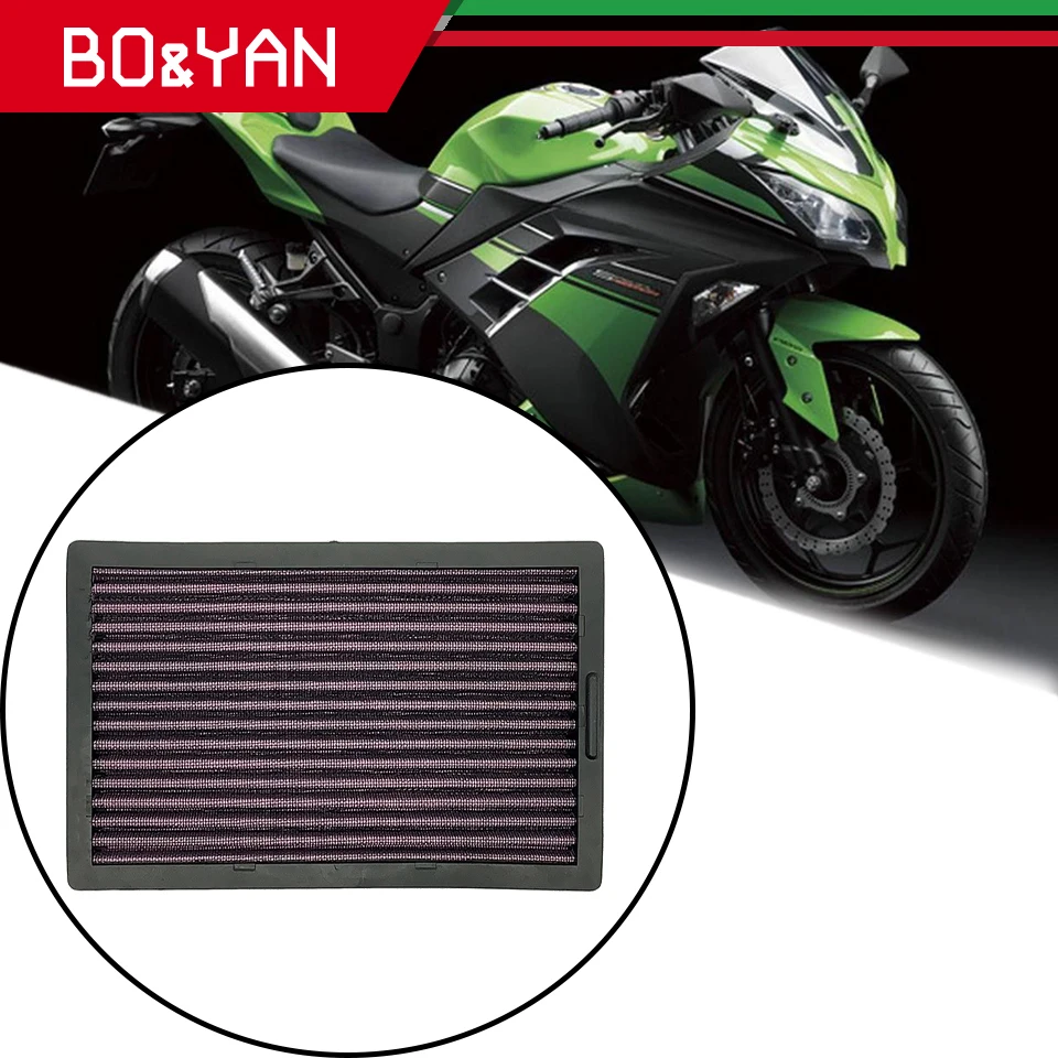 Запчасти для мотоциклетного воздухоочистителя Kawasaki Ninja250 Ninja300 Z200 Z300 ER300 EX250 EX300 2008