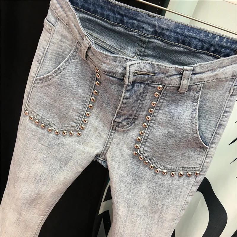 

Джинсы женские прямые расклешенные до щиколотки, модные брюки из денима с эффектом потертости, джинсы-бойфренды в стиле High Street, весна