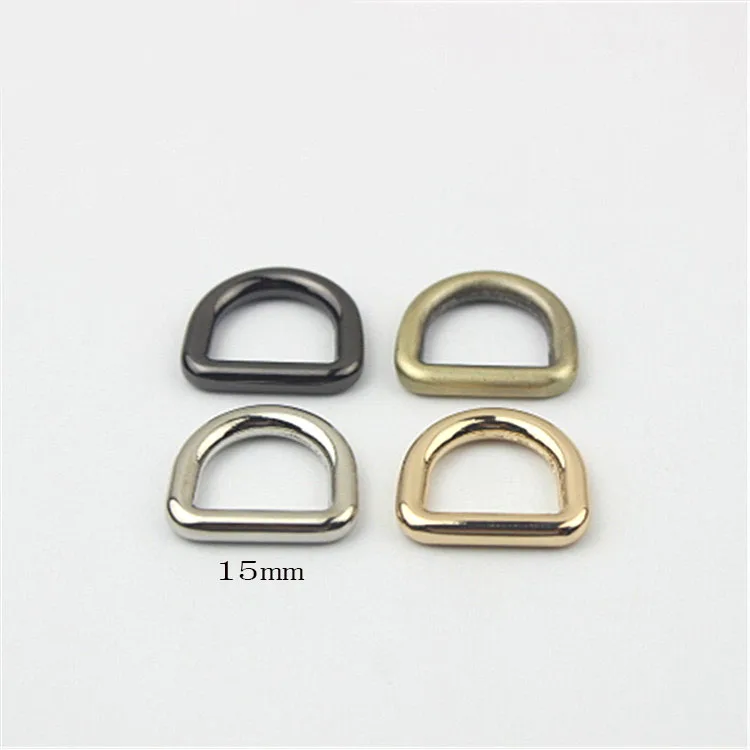 Welded d ring closed dee rings alloy round d ring for sewing parts Dog Collar Connect Metal Buckle
