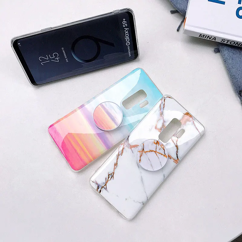 Мраморный чехол для samsung A50, чехол, мягкая задняя крышка из ТПУ для samsung S10 LITE S10PLUS, чехол, держатель для samsung NOTE 10 PLUS 9