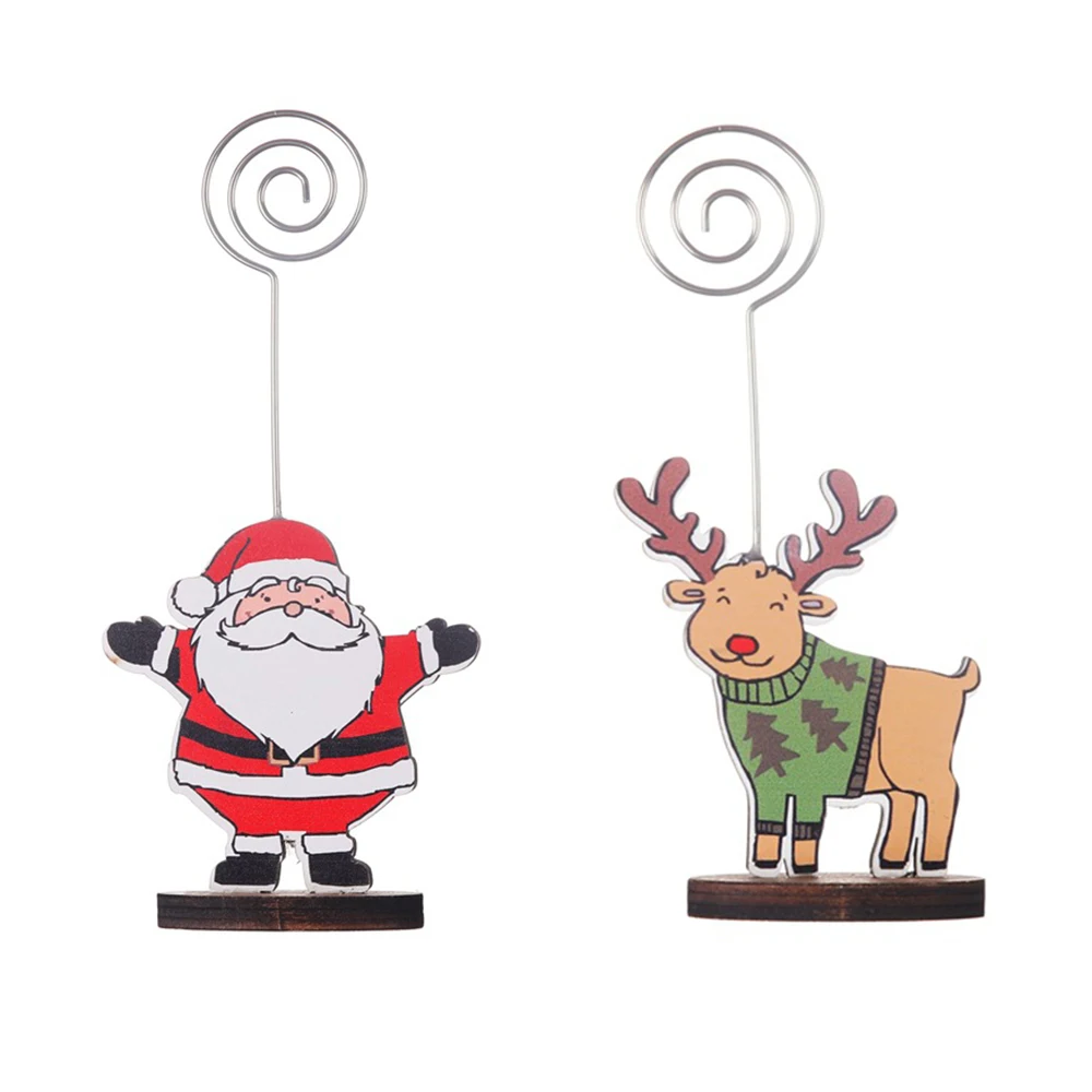 Рождественские украшения деревянные печатные Заметки Папка настольные