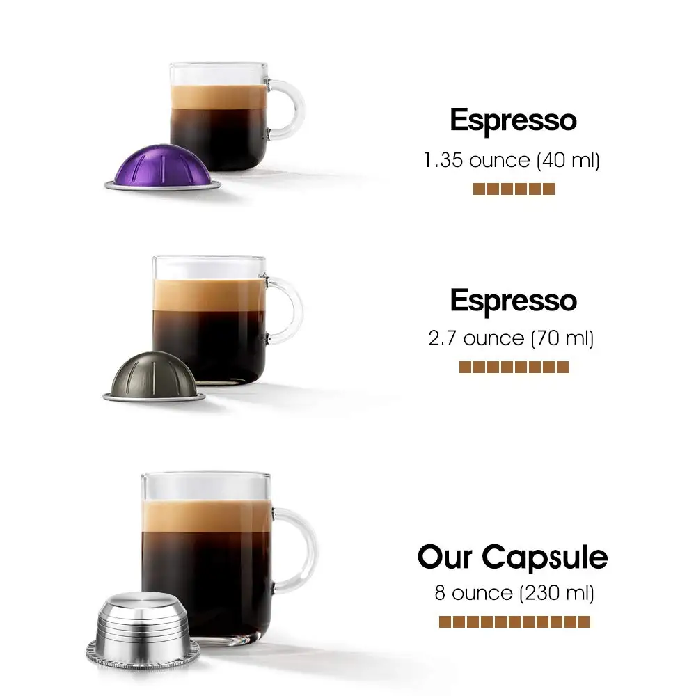 Кофейные фильтры для многократного использования для Nespresso Vertuoline Plus многоразовые кофейные капсулы из нержавеющей стали