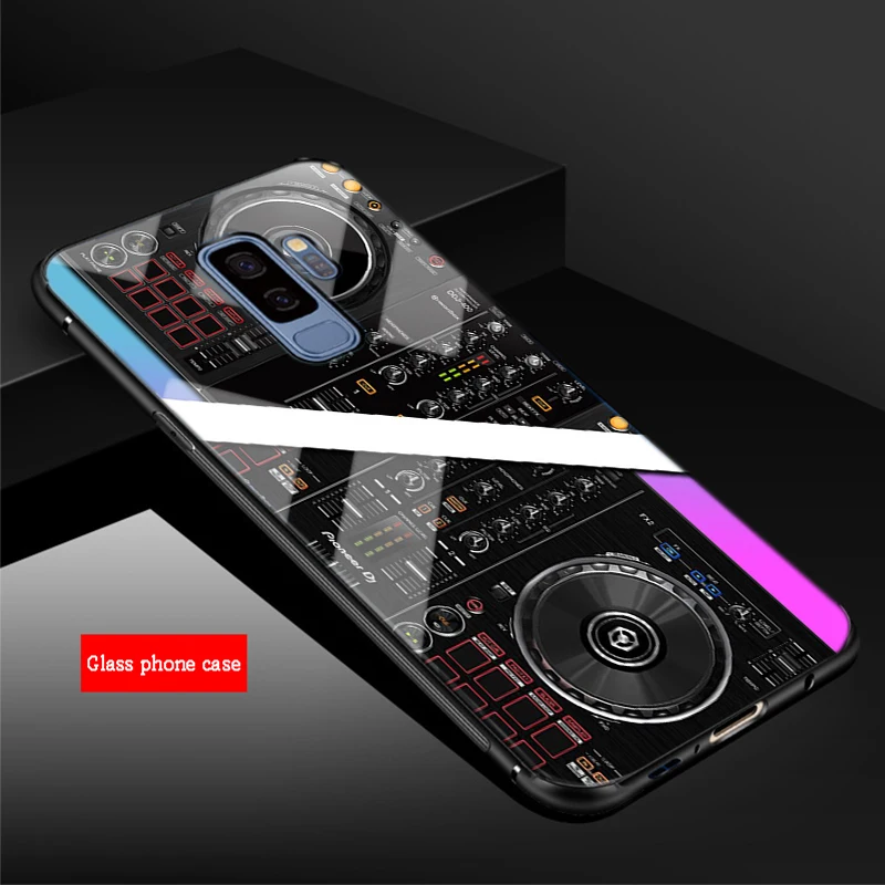Ddj диджеев для samsung Galaxy NOTE 8 9 S8 S9 S10 плюс A6 A6S A8 A8P J6 J8 закаленное Стекло чехол для телефона - Цвет: B19070106-06.jpg