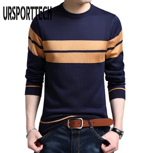 Мужской свитер, толстый теплый хлопковый свитер с круглым вырезом, Рождественский свитер, мужские зимние шерстяные свитера, Повседневный пуловер для мужчин, 2019