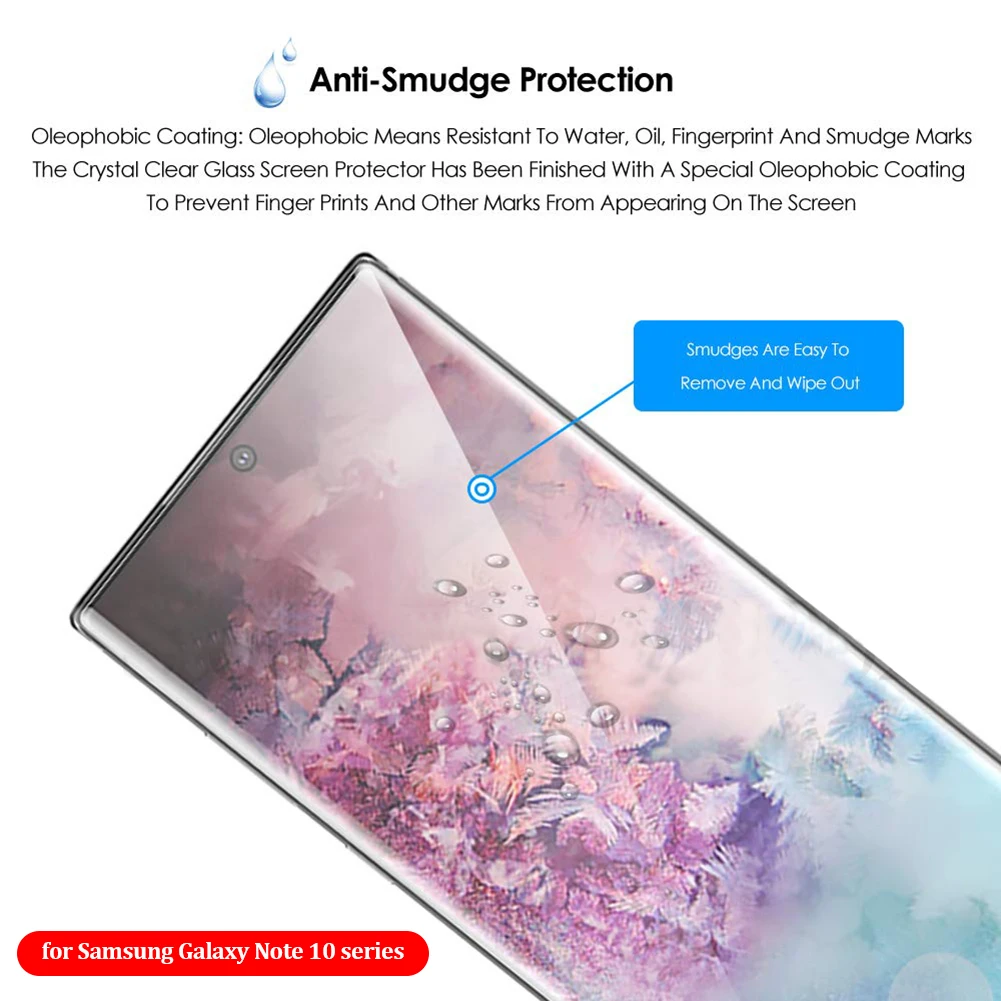 3D изогнутая пленка из закаленного стекла для samsung Galaxy Note 10 Plus HD Анти-Царапины Защитная пленка для экрана, защита для Note 10+ 5G пленка