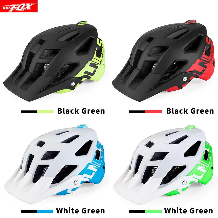 

BATFOX Cycling Bike Helmet Black Green In-Mold Bicycle Helmet MTB Road Helmets Mountain casco ciclismo Sports Riding Bike Helmet