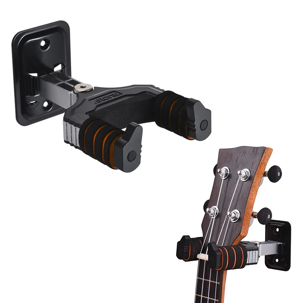 

Aroma Violin Ukulele Wall Mount Hanger Wall Hooks Guitar Tool Support with Sponge Cushion Instrument Hanger Stand Short Handle