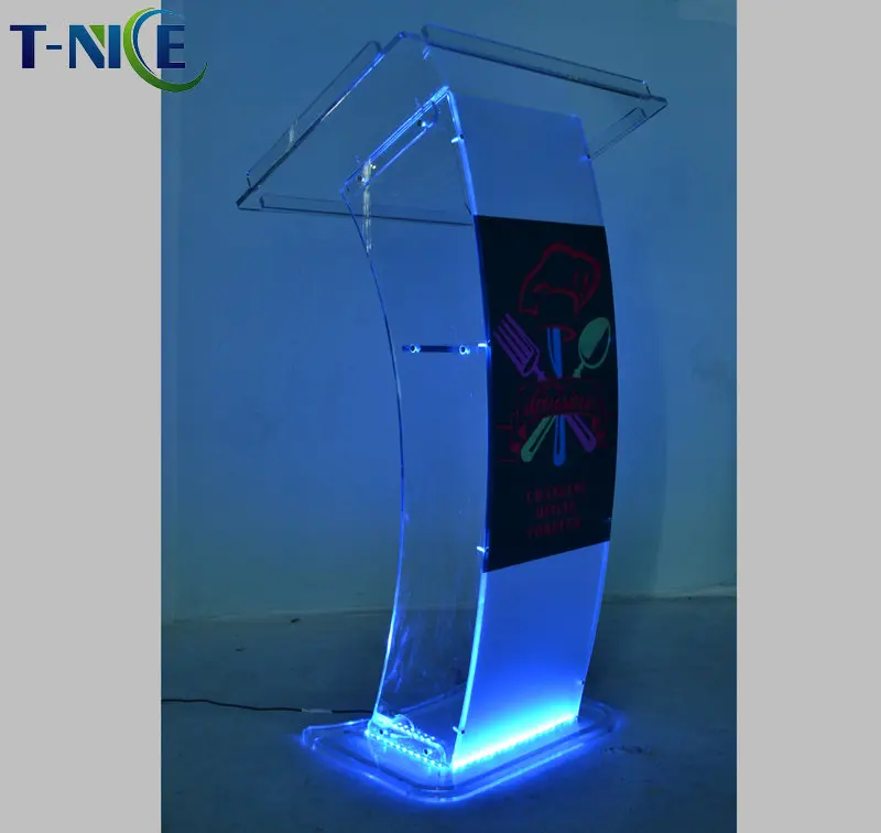 Коммерческая школьная мебель светодиодная трибуна пластиковая церковная