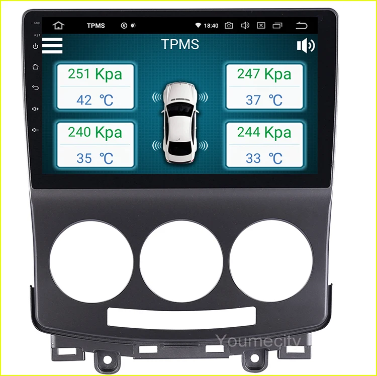 Восьмиядерный 32G rom Android 9,0 автомобильный dvd gps плеер для Mazda 5 2005-2010 Мазда 5 Радио Видео Стерео Аудио навигация wifi RDS SWC