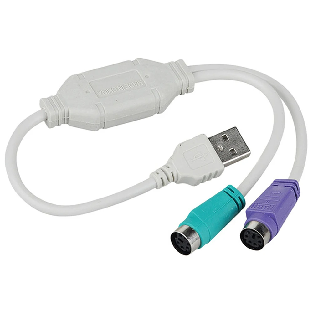 1 шт. USB Мужской к PS/2 PS2 Женский конвертер Кабель адаптер шнура конвертера клавиатура Компьютерные аксессуары клавиатура адаптер