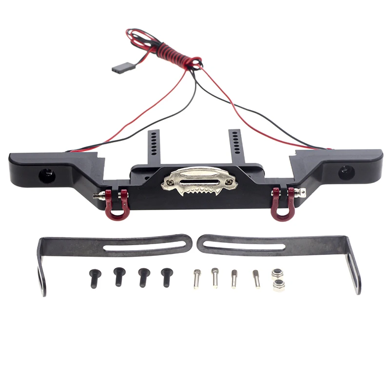 

Регулируемый металлический передний бампер для 1/10 RC Crawler Traxxas TRX4 Defender Axial RC Crawler Car, металлический передний/задний бампер