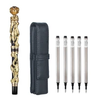 high quality luxury jinhao snake ballpoint pen 0 7mm nib novelty cobra 3d pattern pen for men business office supplies gift