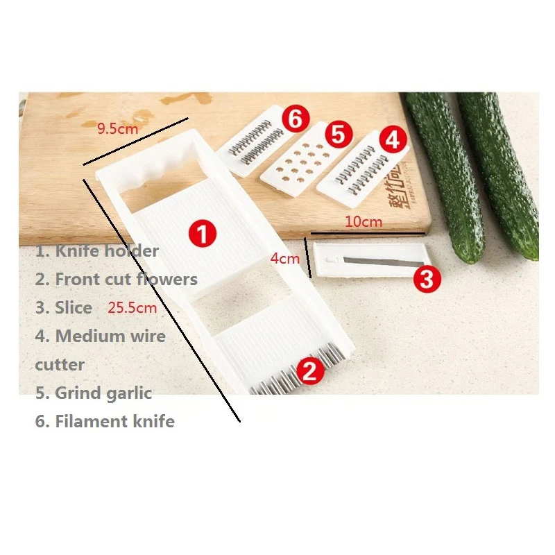 Многофункциональность 5 в 1 устройство резки овощей и фруктов Нержавеющая сталь