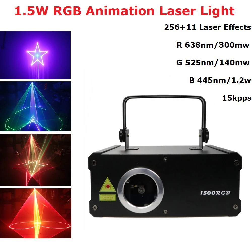 Сценический лазерный светильник ing 1 5 Вт RGB DMX 512 анимационный прожектор