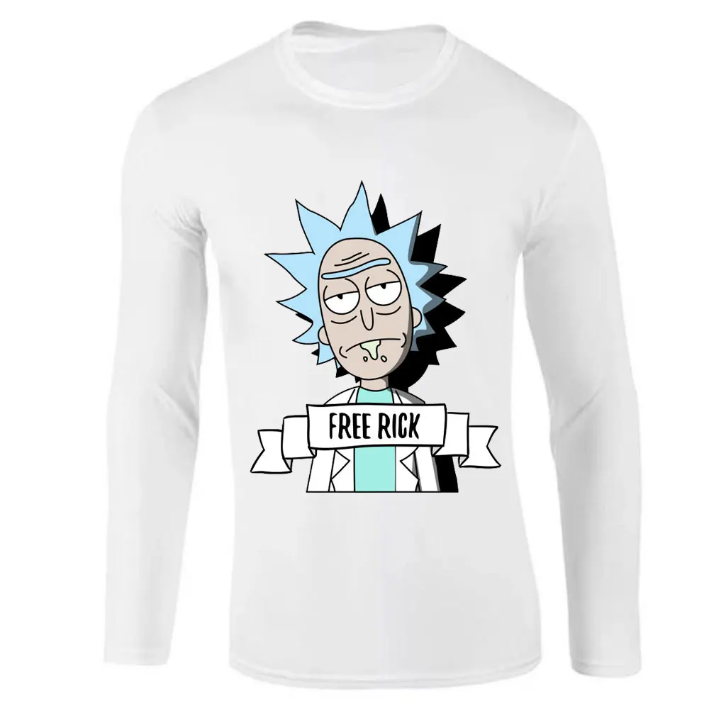 Футболка с длинным рукавом для мужчин готовая Стоковая Мужская забавная аниме