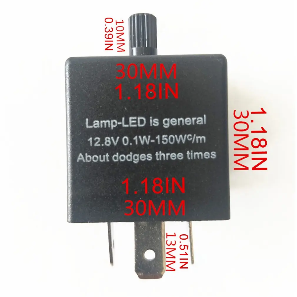

High Quality Adjustable 3 Pin LED Electronic Flasher Relay 3 Pin LED Automotive Electronic Flash Relay Car Relay CF14 JL-02