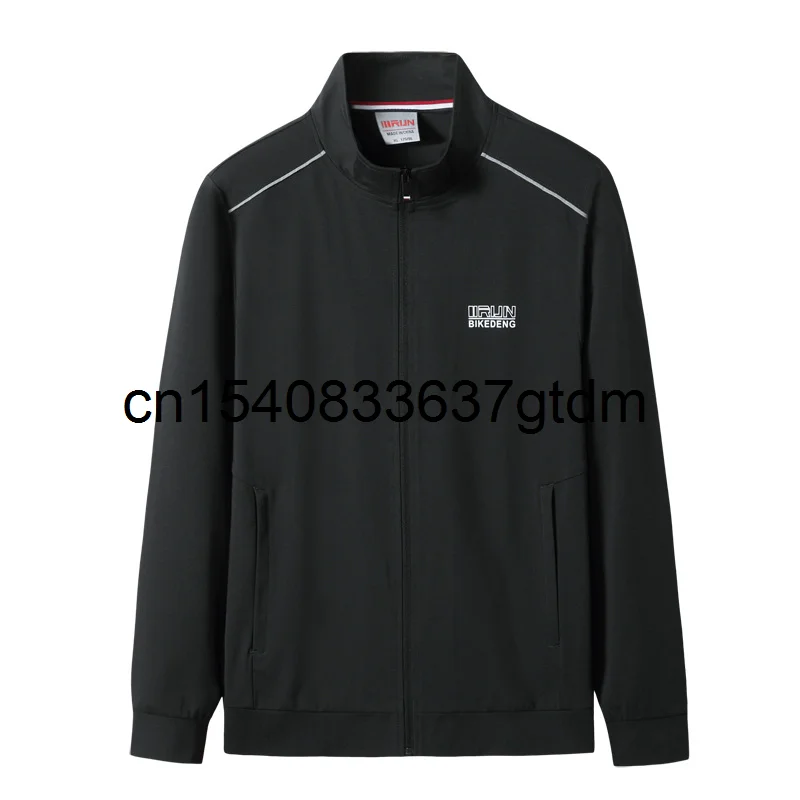 

Spring 2021 new men's fattening plus size stand collar knitted jacket men's casual coat