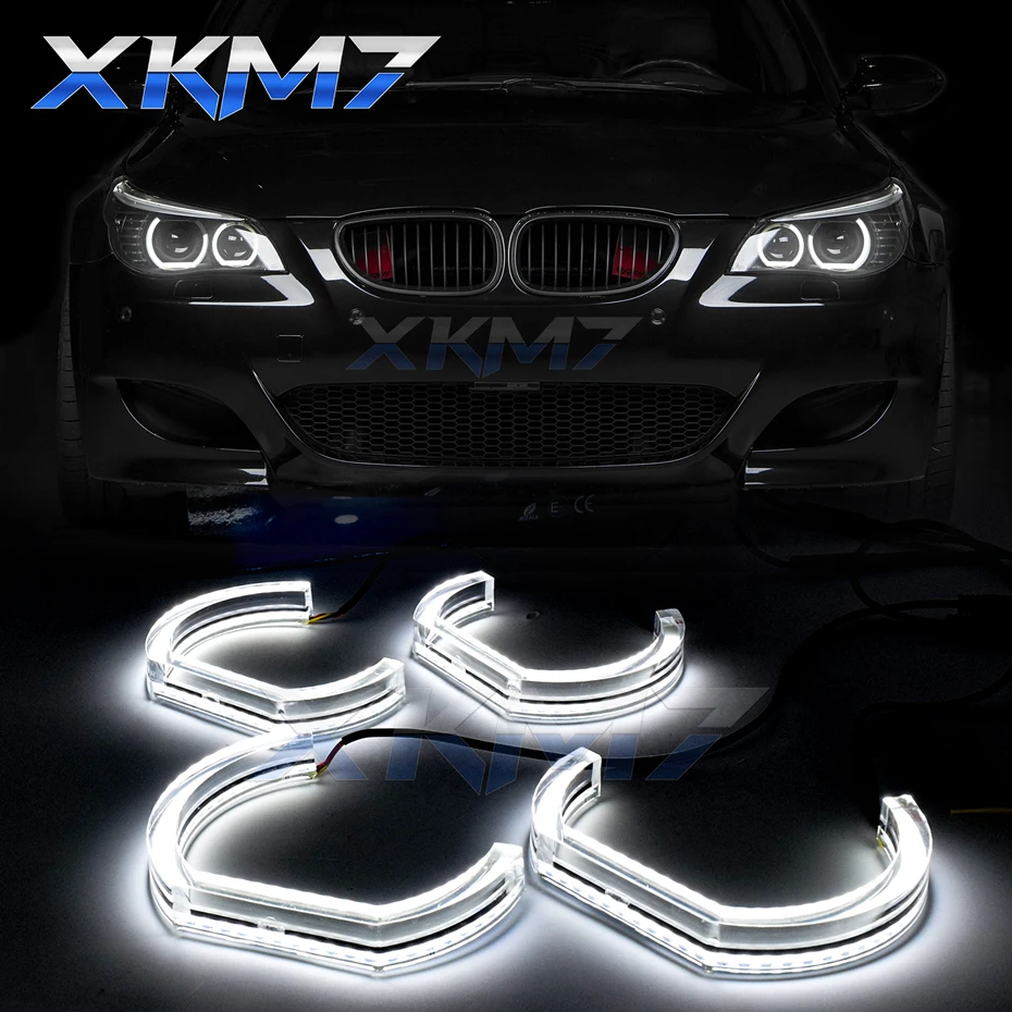 Глаза ангела для BMW E60 E61 Pre LCI M5 525i 528i 530i 545i настройка фар кольца с ореолом DRL DTM
