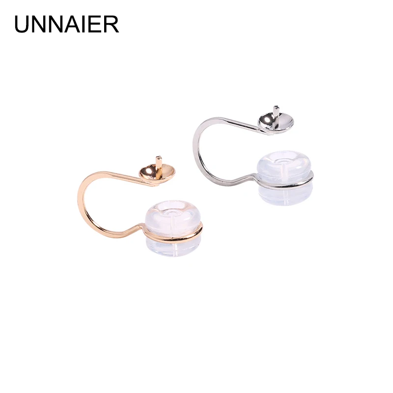 

Ear clip female no hole ear clip high sense of painless change ear clip artifact silicone ear clip converter pearl empty holder