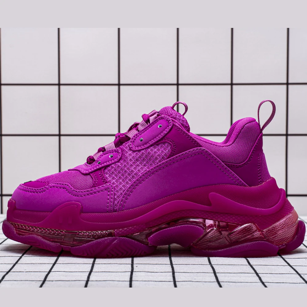 Женские однотонные спортивные кроссовки для прогулок роскошные Брендовые