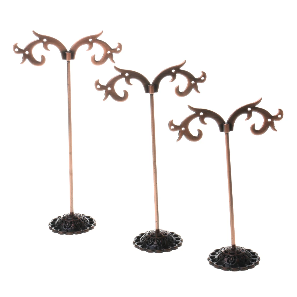 

3pcs / Set Holder Rack Holder Organizer Metal Jewelry Earrings