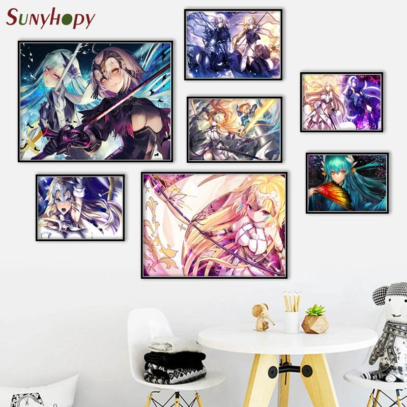 

Pop Art Painting High Quality FateGrand Order Canvas Poster Wall Home Decor No Frame 50X75cm60X90cm