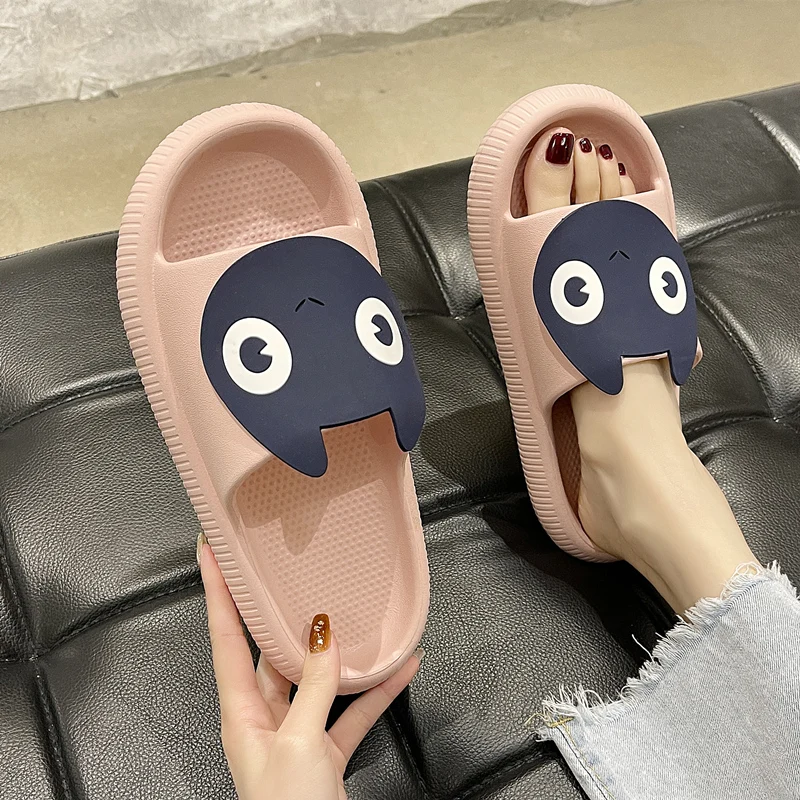 

Chick-soled Lovely Slippers for Women Fashion Outwear 2021 New Summer Versatile INS Fashion Home Anti-slip Indoor Flip-flops